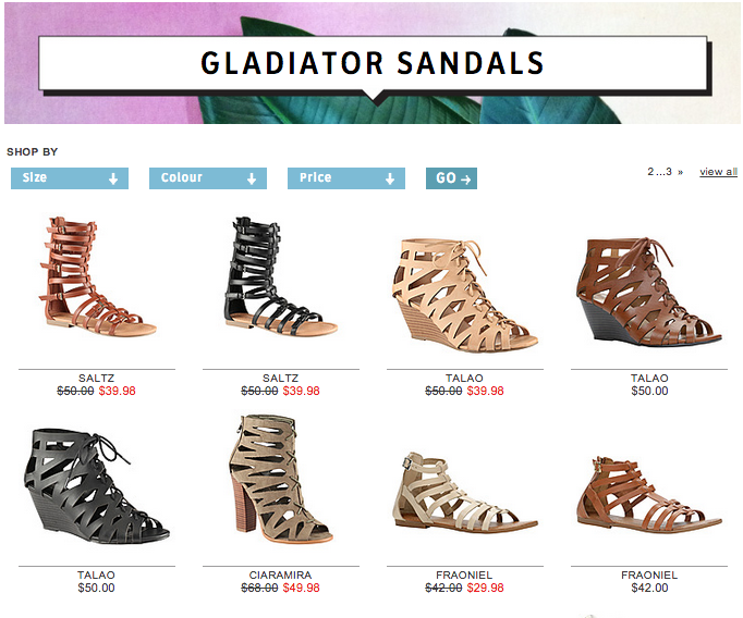 gladiator heels canada cheap online